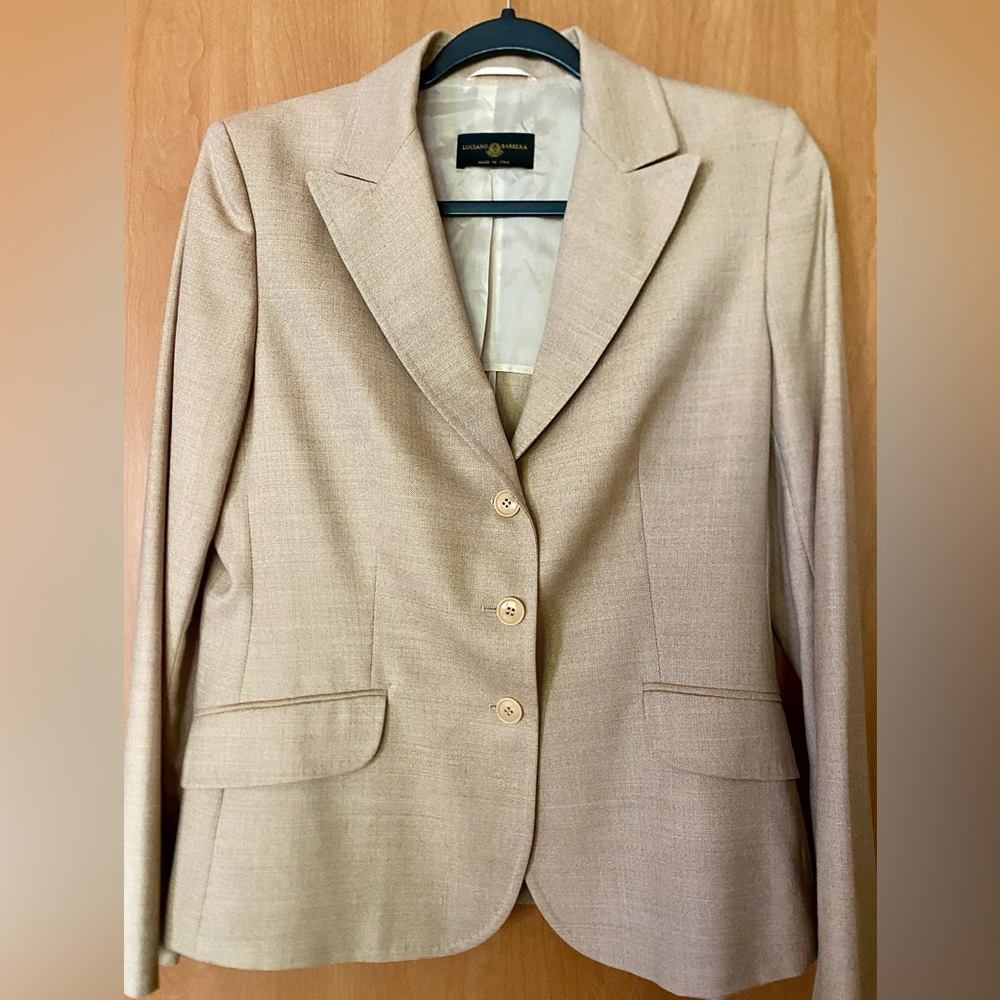 Men’s Luciano Barbera Light Tan Blazer
